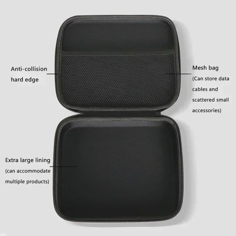 Veelzijdige EVA Hardcase Opbergdoos - Schokbestendig en Draagbaar voor Oordopjes, Accessoires & Make-up