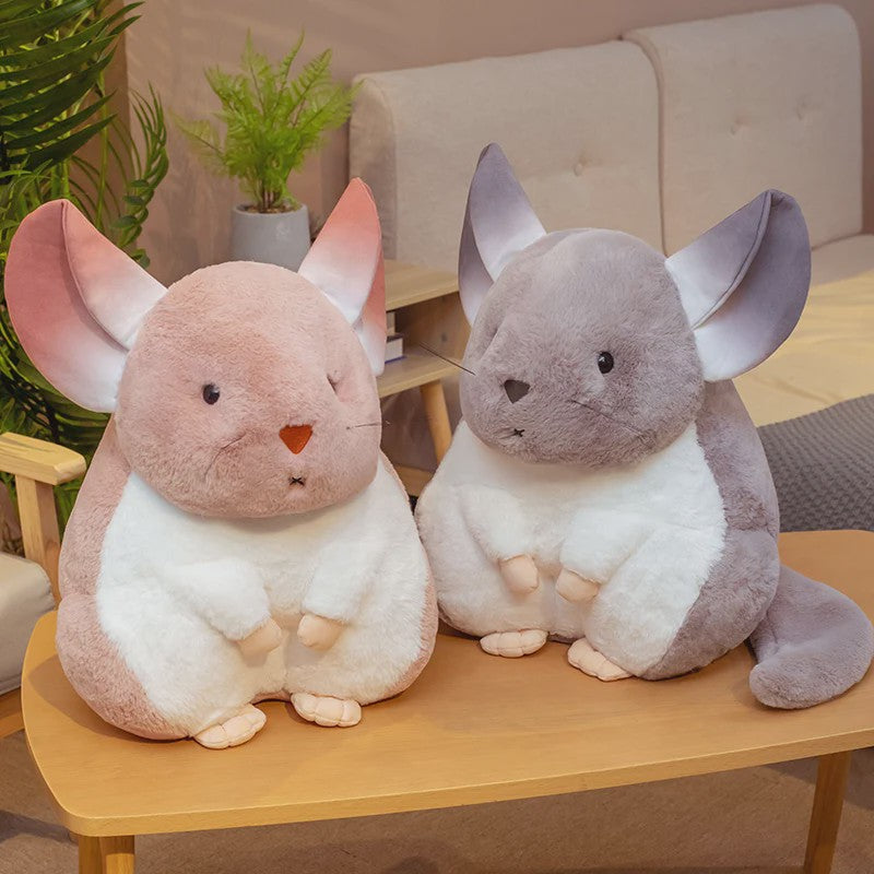 Schattige Chinchilla Pluche Kussen - Zacht Pluche Dier Speelgoed voor Kinderen