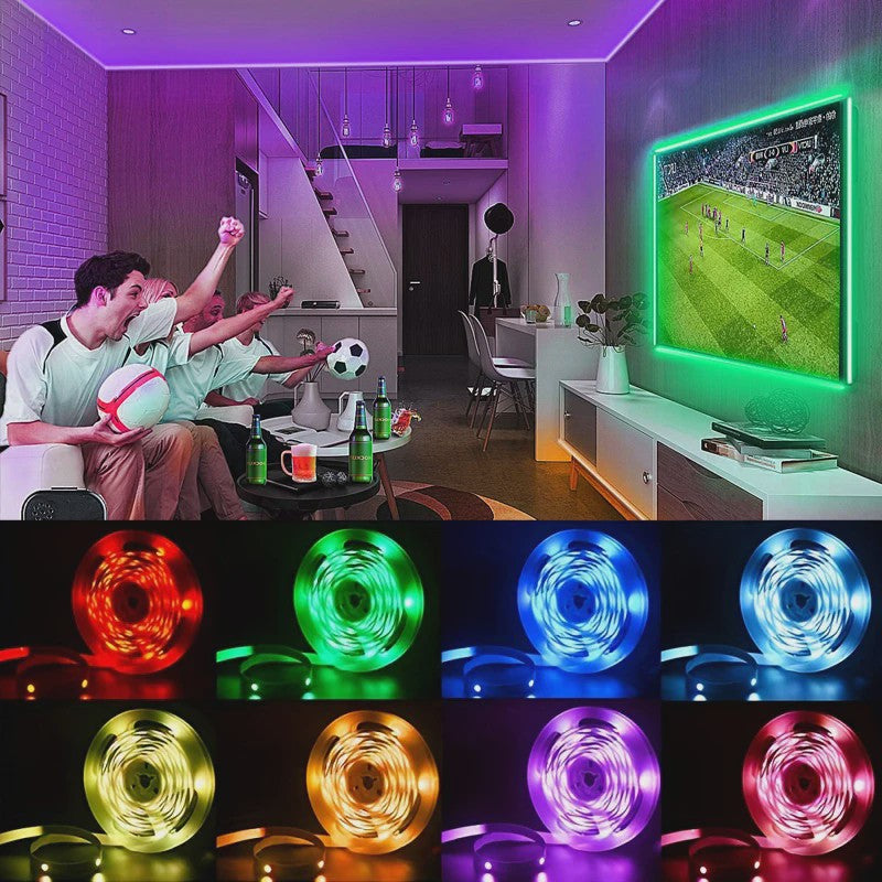 USB LED Strip Verlichting met 3-Key Bediening voor TV & Feestdecoratie