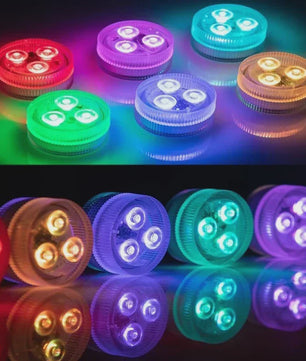 Waterdichte Onderwater LED Verlichting RGB met Afstandsbediening - Kleurveranderend, Batterijgevoed