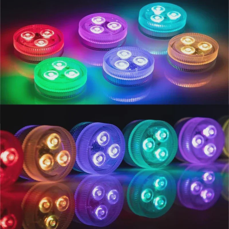 Waterdichte Onderwater LED Verlichting RGB met Afstandsbediening - Kleurveranderend, Batterijgevoed