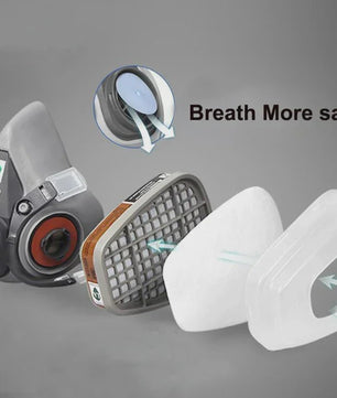 3M 6200 Herbruikbaar Halfmasker Gasmasker voor Verf, Chemicaliën en Stof