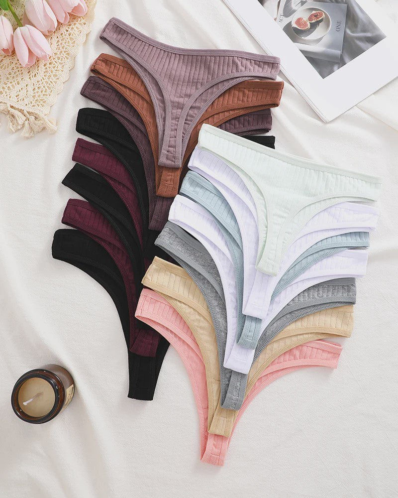 15-Delige Set Dames String Broekjes - Katoen, Sexy & Comfortabel Ondergoed