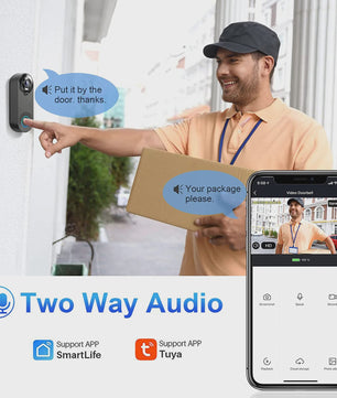 Slimme WiFi Video Deurbel met 1080P HD Camera, Nachtzicht en Bewegingsdetectie