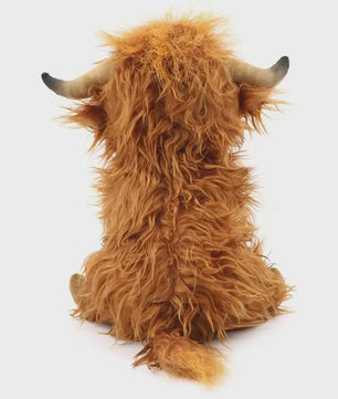 Schattige Pluche Schotse Hooglander Koe Knuffel - 25cm - Cadeau voor Kinderen & Baby's