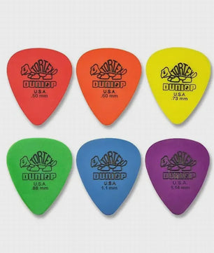 Dunlop Tortex Plectrums Set - 10 Stuks Diverse Diktes voor Gitaar
