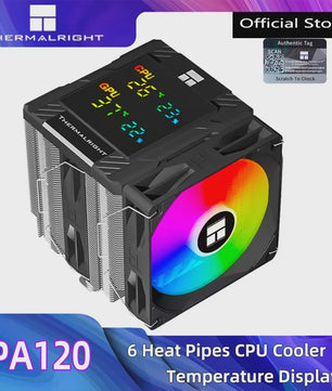 Thermalright PA120 Digital CPU Cooler met ARGB Ventilator en Temperatuur Display