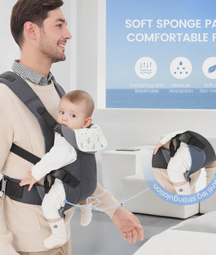 Ergonomische 4-in-1 Baby Draagzak - Verstelbaar, Comfortabel & Veilig voor baby's 3-15 kg