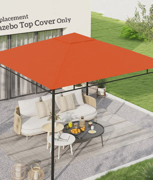 Outsunny Vervangend Gazebo Dak 3x3m - Waterdicht Polyester met UV-bescherming