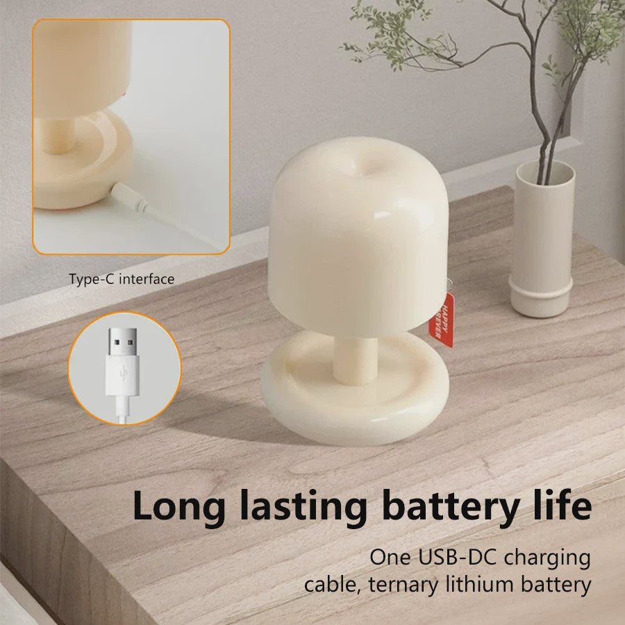 Sfeervolle Mini LED Tafellamp - Oplaadbaar via USB - Sfeerverlichting voor Slaapkamer & Bureau