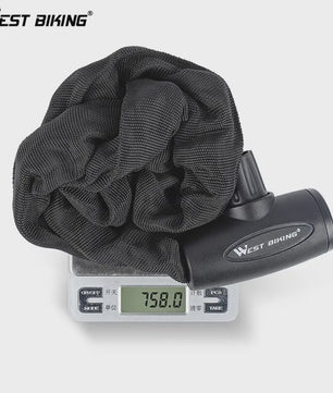 WEST BIKING Fiets Ketting Anti-diefstal Sluiting - Stevig Staal & Duurzaam