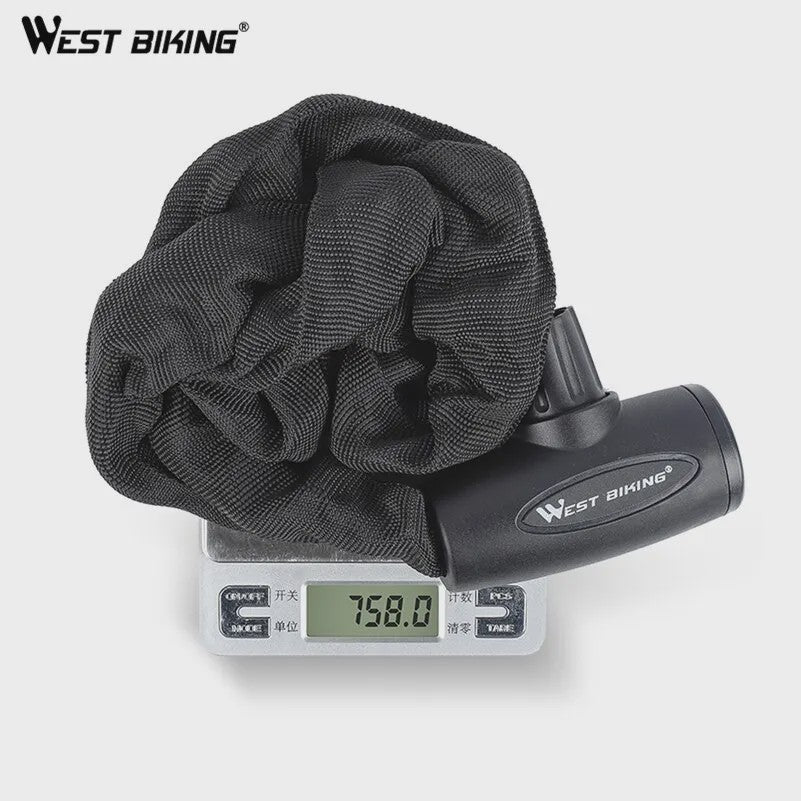 WEST BIKING Fiets Ketting Anti-diefstal Sluiting - Stevig Staal & Duurzaam