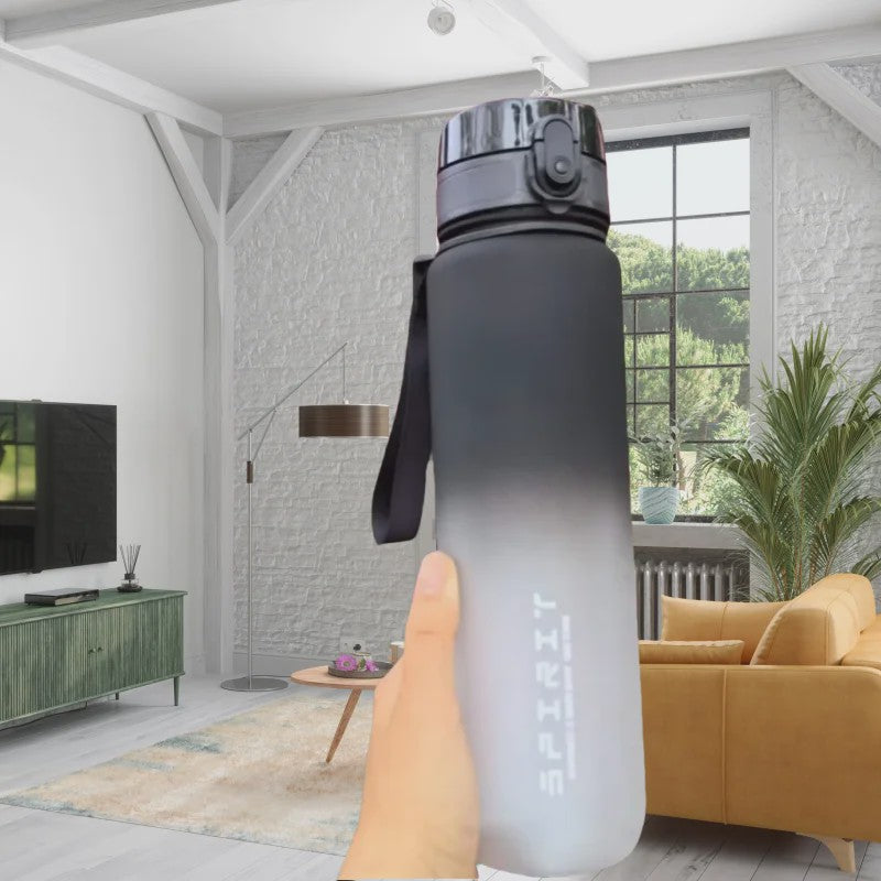 Grote Sport Waterfles (500ML/1000ML) - Lekvrij & Motiverend voor Gym & Outdoor