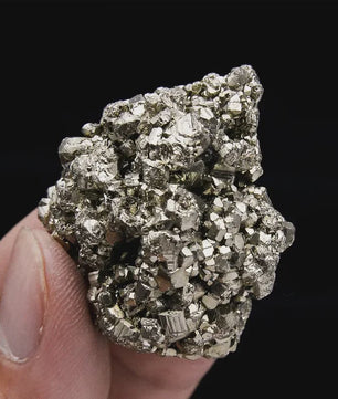 Natuurlijke Peru Pyriet Kristal Cluster - Uniek Mineraal voor Huisdecoratie & Energie