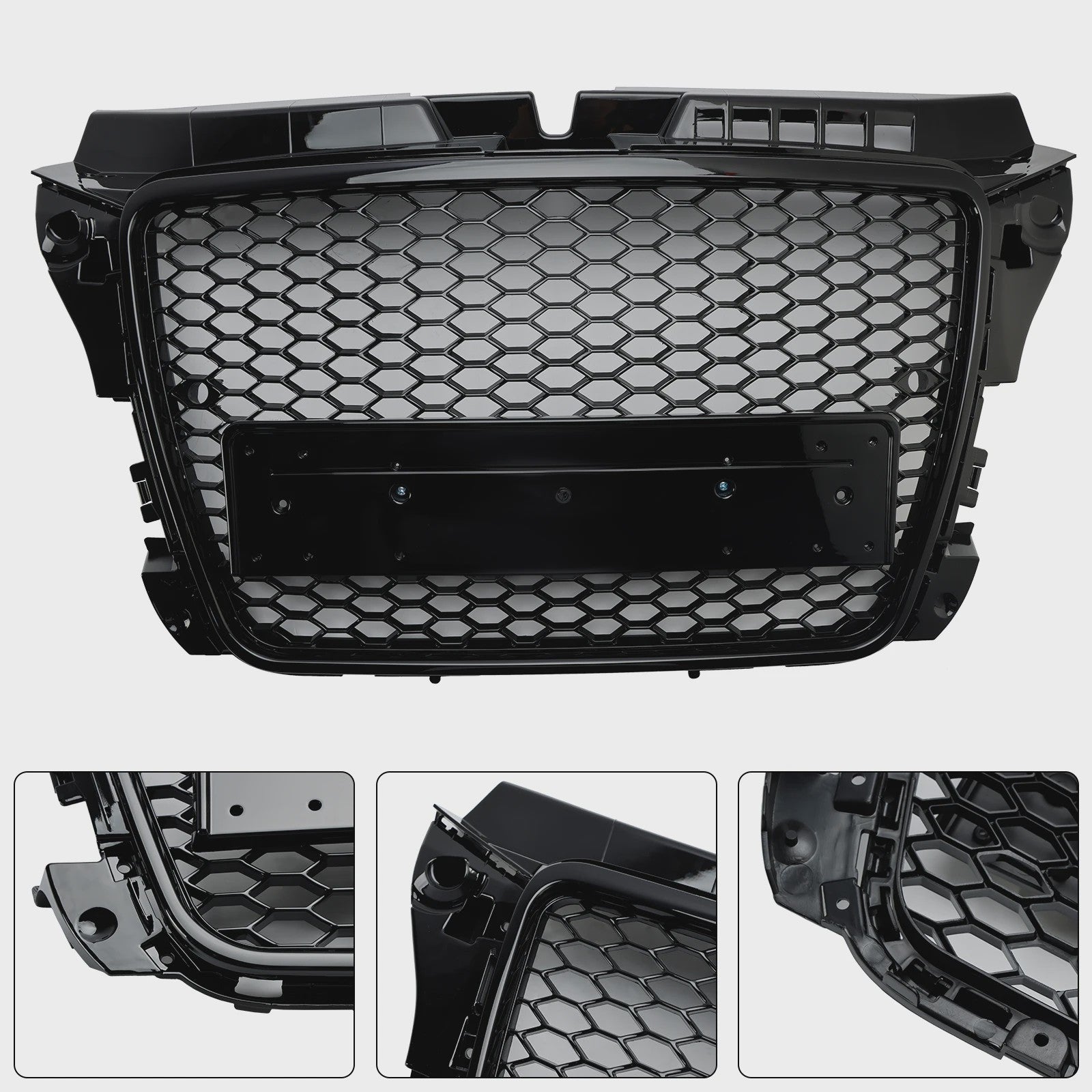 RS3 Style Honeycomb Grille voor Audi A3 8P (2008-2013) - Sportieve Front Upgrade