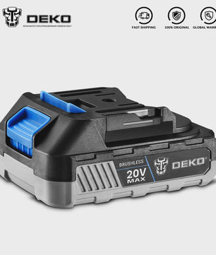DEKO 20V Accu 1500mAh Li-ion - Snel Laden & Veilig voor Elektrisch Gereedschap