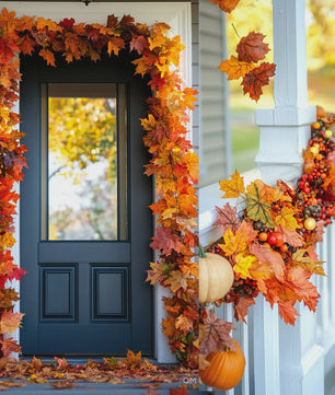 Herfst Slinger met Maple Bladeren - Kunstblad Slinger voor Thanksgiving, Halloween & Feestdecoratie