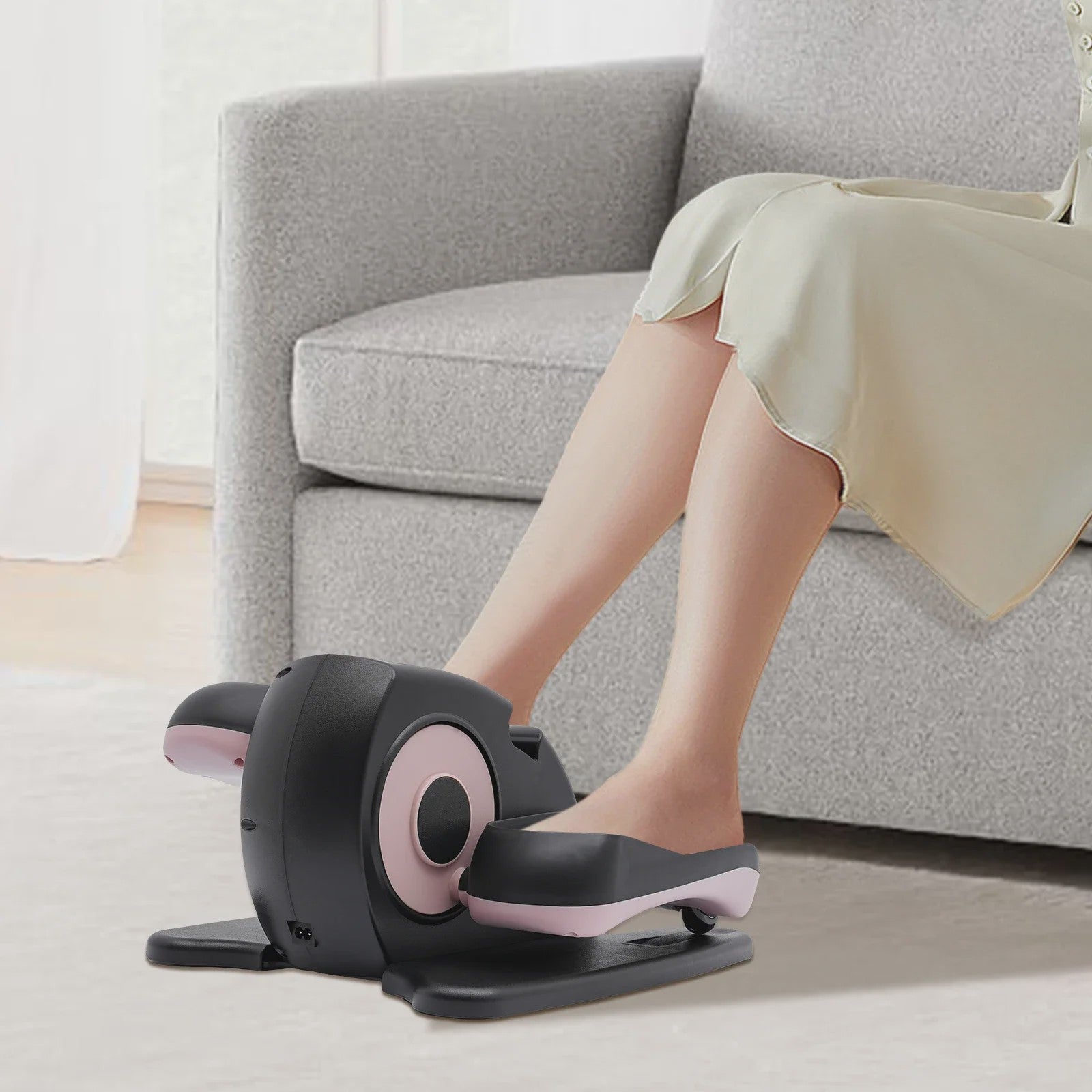 Elektrische Mini Hometrainer met LCD - Zittend Fietsapparaat voor Benen en Voeten