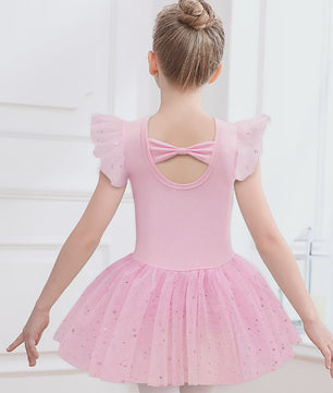 Meisjes Balletpakje met Glitter Tutu Rok & Strass Versiering - Dans & Gymnastiek