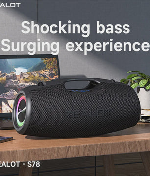ZEALOT S78 120W Draagbare Bluetooth Speaker - Krachtig Geluid & Feestverlichting