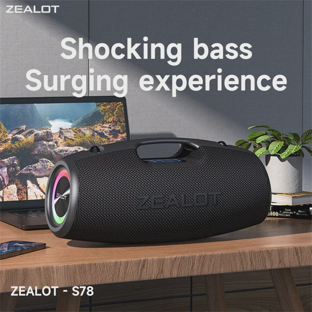 ZEALOT S78 120W Draagbare Bluetooth Speaker - Krachtig Geluid & Feestverlichting