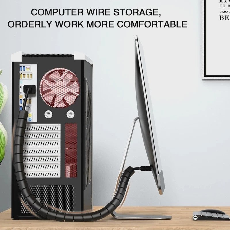 Flexibele Kabel Organizer Spiraal Beschermer - 2M/1M Lengte, 10mm/16mm Diameter