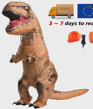 Opblaasbaar T-Rex Dinosaurus Kostuum voor Volwassenen - Halloween, Feest & Cosplay