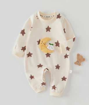 Schattige Unisex Baby Romper met Lange Mouwen - Perfect voor Herfst & Winter