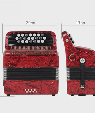 Professionele 22-Toets 8-Bas Accordeon voor Beginners en Gevorderden