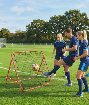 HOMCOM Trainingsrebounder Net - Verstelbare Hoek - 96x80x96 cm