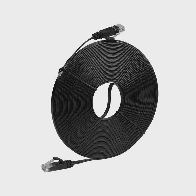 Cat 6 Flat Ethernet Kabel UTP - 1000Mbps Netwerk Kabel voor PC, Laptop, Router, Console