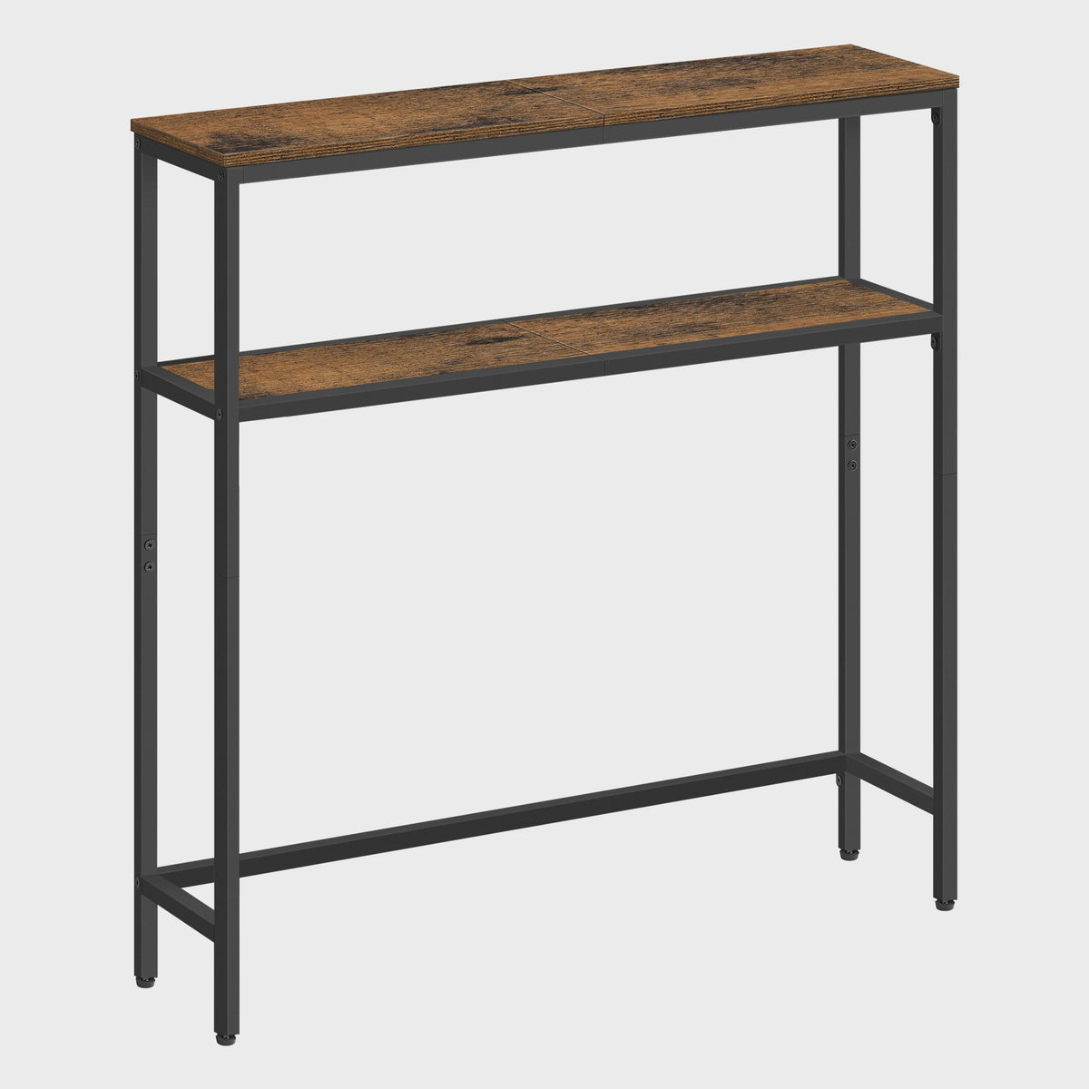 Smal Console Dressoir met 2 Etages - 80x20x100 cm - Industrieel Design