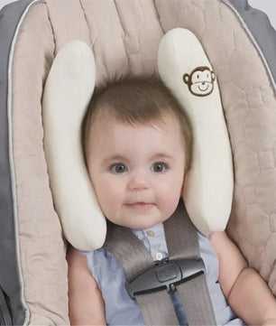 Baby Hoofd en Neksteun Kussen voor Autostoel & Kinderwagen - Verstelbaar Slaapkussen