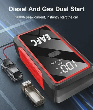Krachtige 12V Auto Jump Starter & Powerbank - Start Benzine & Diesel Motoren