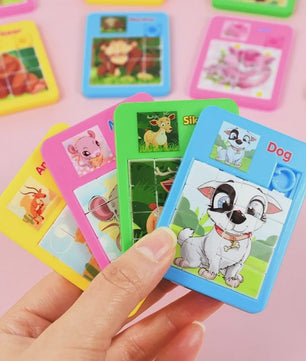 Set van 12/24 Mini Puzzels met Dieren - Educatief Speelgoed voor Kinderen