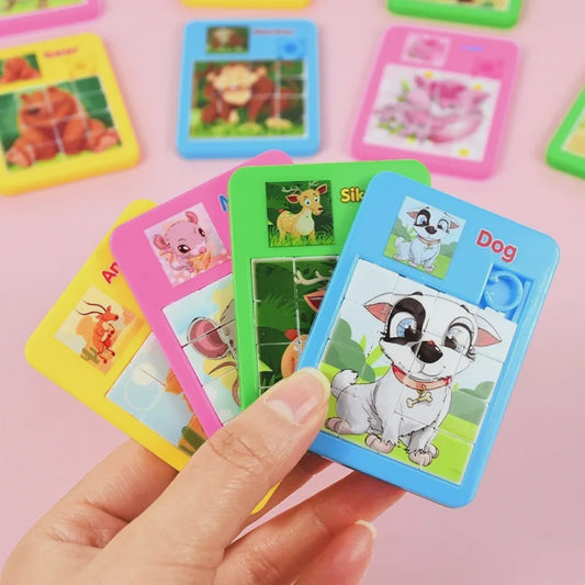 Set van 12/24 Mini Puzzels met Dieren - Educatief Speelgoed voor Kinderen