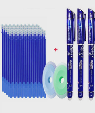 Set Uitwisbare Gelpennen met 55 Navullingen - 0.5mm - Kantoor & School