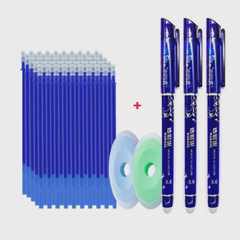 Set Uitwisbare Gelpennen met 55 Navullingen - 0.5mm - Kantoor & School
