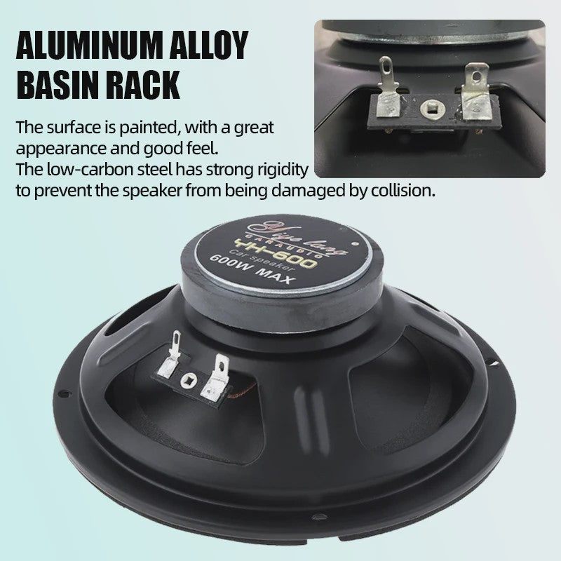 6.5 Inch 600W Coaxiale Autoluidspreker - Universele HiFi Stereo Speaker