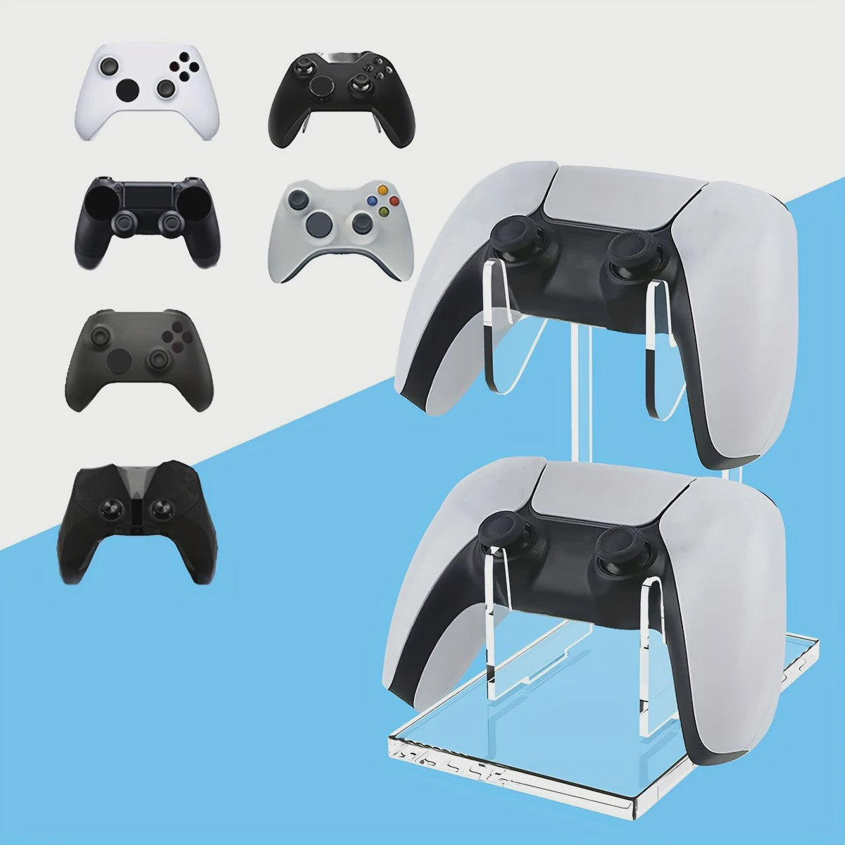 Dubbele Controller Standaard Universeel - Stijlvolle Opberger voor Gamepads