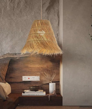 Sfeervolle Rotan Hanglamp 50cm - Natuurlijke Woonkamer & Slaapkamer Verlichting
