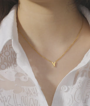 Ketting met Initiaal Letter A-Z - Elegante RVS Hanger Ketting voor Dames