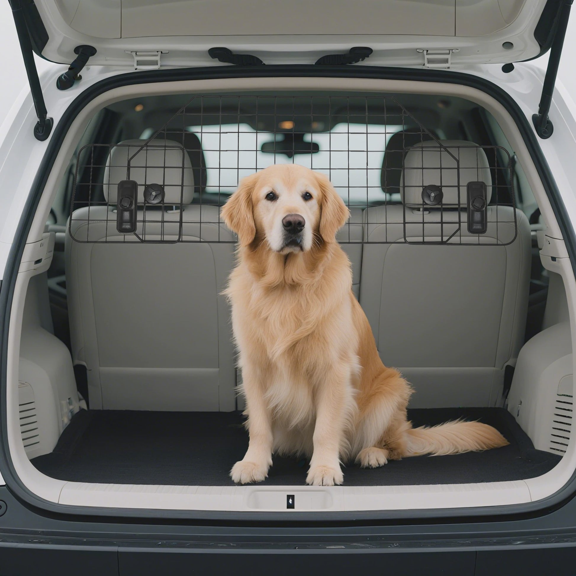 Universele Honden Autobarrière - Verstelbaar & Veilig - Zwart