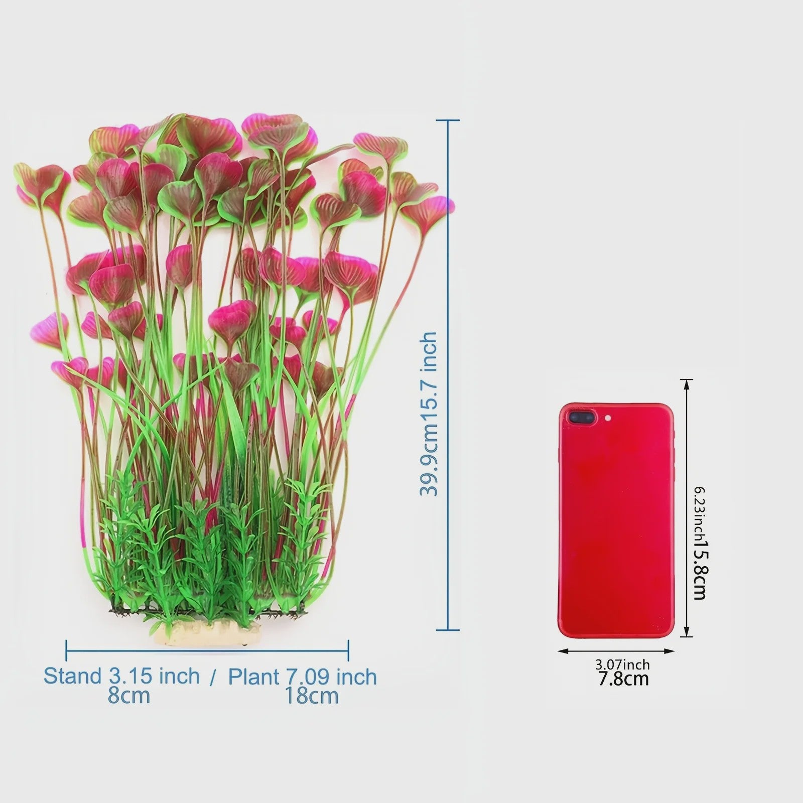 Levenssechte Kunstplant Aquarium Decoratie - Levendige Kleuren voor Natuurlijke Ambiance