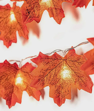 LED Slinger met Kunst Maple Bladeren - 2/3/6M - Halloween, Kerst & Thanksgiving Decoratie