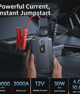 Baseus 2000A Autostarter Powerbank 20000mAh - Noodstart & Oplader