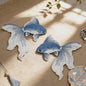 Set van 2 Goudvis Borduur Patches - Strijkapplicaties voor Kleding, Tassen & Hoeden - DIY Decoratie