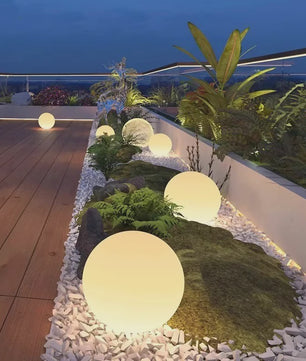 Sfeervolle Bolvormige Tuinlamp - Solar LED Buitenverlichting voor Tuindecoratie