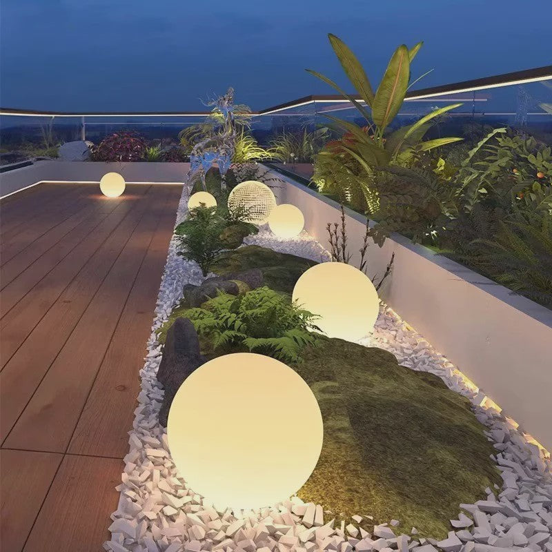 Sfeervolle Bolvormige Tuinlamp - Solar LED Buitenverlichting voor Tuindecoratie