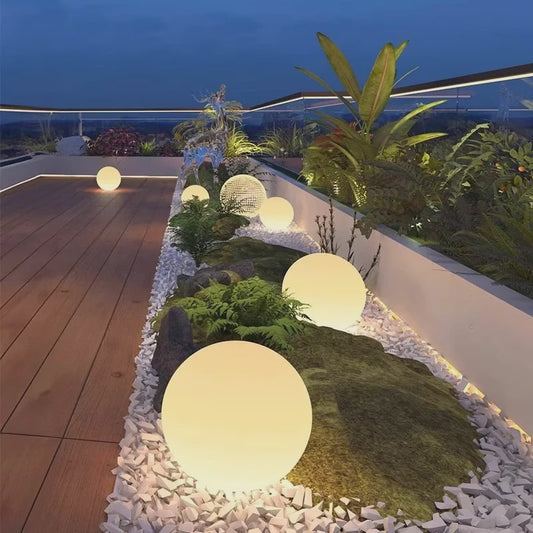 Sfeervolle Bolvormige Tuinlamp - Solar LED Buitenverlichting voor Tuindecoratie